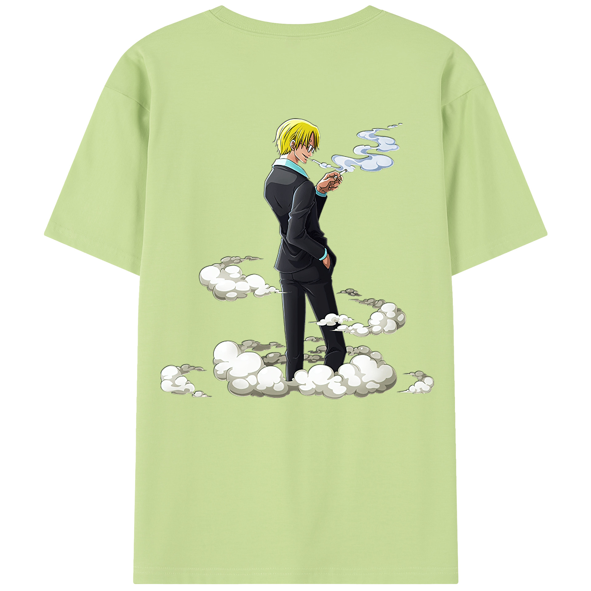 ワンピース サンジ ONE PIECE Sanji 綿100％半袖Tシャツ（背面プリント）